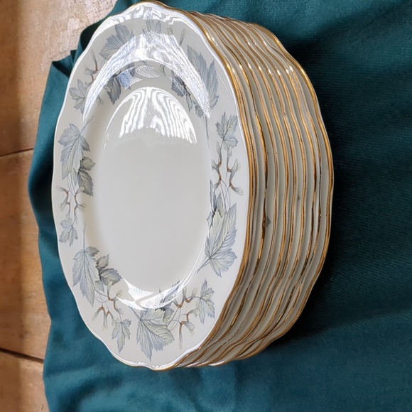 10 Royal Doulton vintage Silver Maple dessert/bread plate - Picture 4 of 8